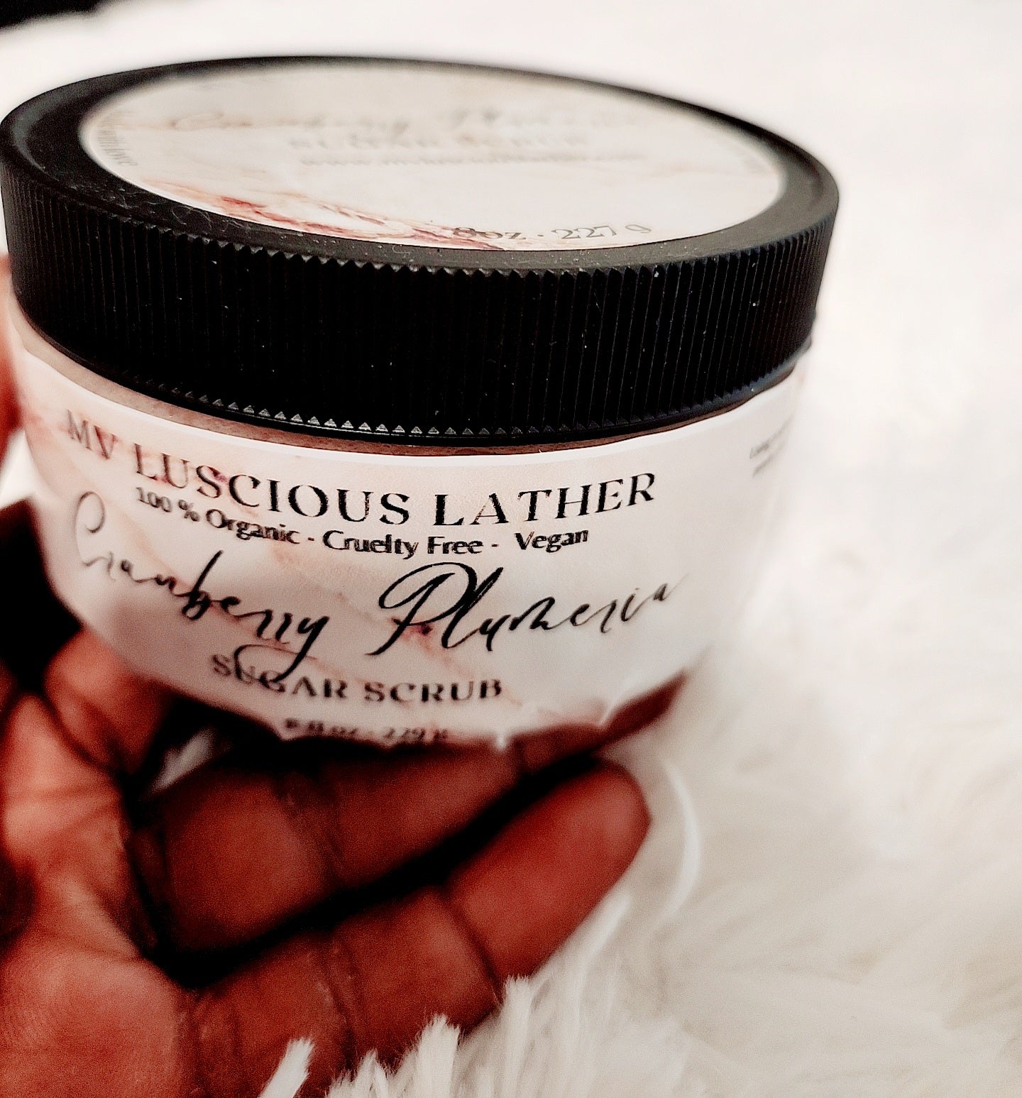 CRANBERRY & PLUMERIA SUGAR SCRUB