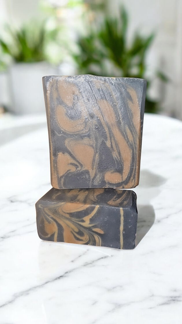 CHARCOAL TURMERIC TEA TREE FACE SOAP