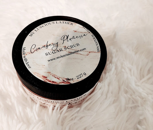CRANBERRY & PLUMERIA SUGAR SCRUB