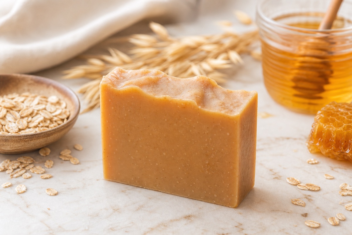 Oat and honey comfort soap bar